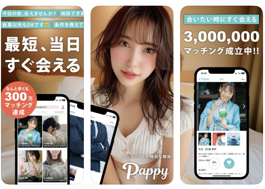 『Pappy』の画面
