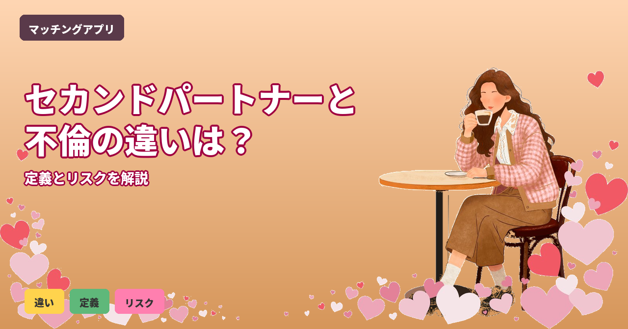 セカンドパートナー 不倫 違い